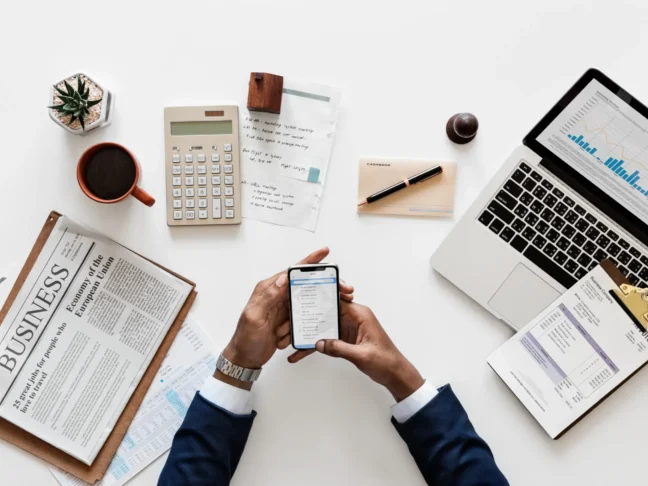 flat-lay-business-concept